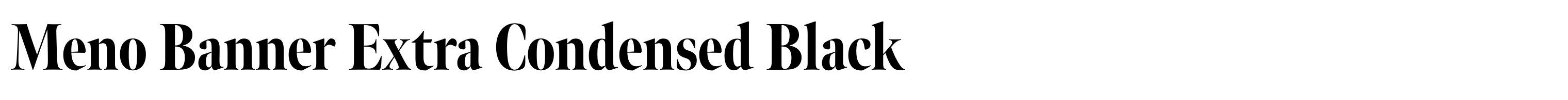 Meno Banner Extra Condensed Black